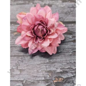 CAKE DECOR™ Big Dahlia Artificial Flower For Cake Decoration – Light Pink ( 10 pc pack )