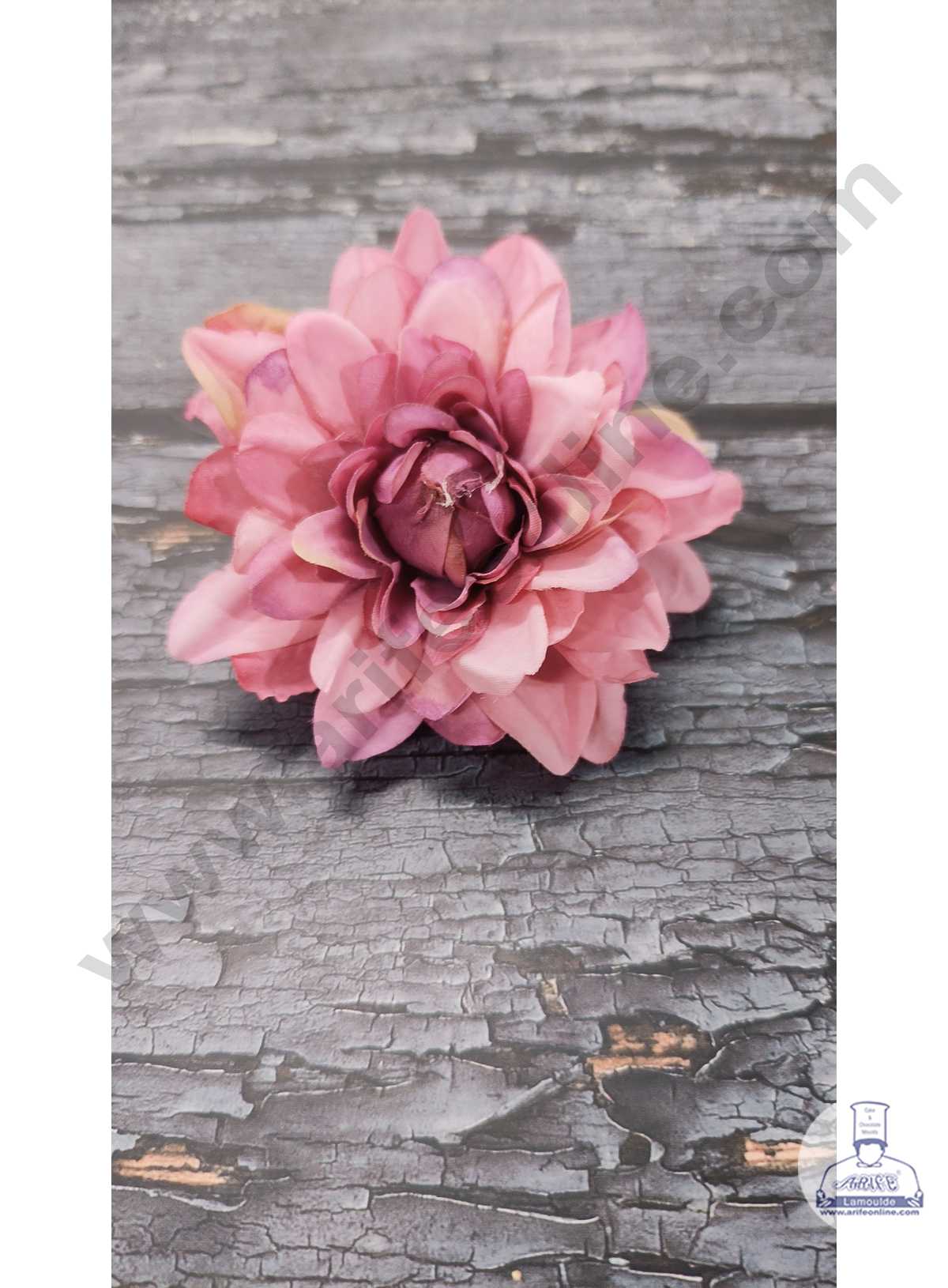CAKE DECOR™ Big Dahlia Artificial Flower For Cake Decoration – Light Pink ( 10 pc pack )