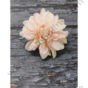 CAKE DECOR™ Big Dahlia Artificial Flower For Cake Decoration – Peach ( 10 pc pack )