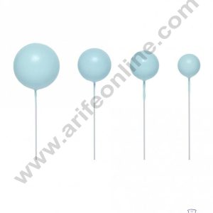 CAKE DECOR™ Blue Faux Balls Topper For Cake and Cupcake Decoration - 20 pcs Pack (SB-BlueBall-20)