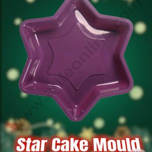 CAKE DECOR™ Christmas Star Shape Silicone Cake Mould Silicone Mould ( SBSM-838 )