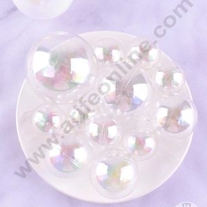 CAKE DECOR™ Clear Crystal Bubble Balls Topper For Cake and Cupcake Decoration - Clear ( 12 pcs Pack )