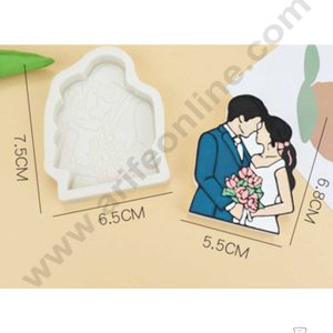 CAKE DECOR™ Couples Shape Silicone Fondant Mold Silicon Marzipan Mould SBSP-DYF6483