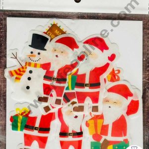 CAKE DECORβ’ Edible Pre Cut Wafer Paper - Santa Clause Cake and Cupcake Topper - ( Set of 7 pcs) SBPC-Christmas-002