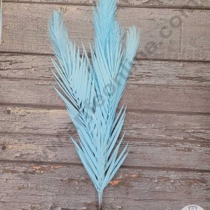 CAKE DECOR™ Light Blue Color Artificial Pampas Grass With Reeds For Cake Decoration Bouquet Wedding Party Centerpieces Decorative – Light Blue (1 Stick)