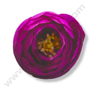 CAKE DECOR™ Medium Peony Artificial Flower For Cake Decoration – Purple ( 10 pc pack )