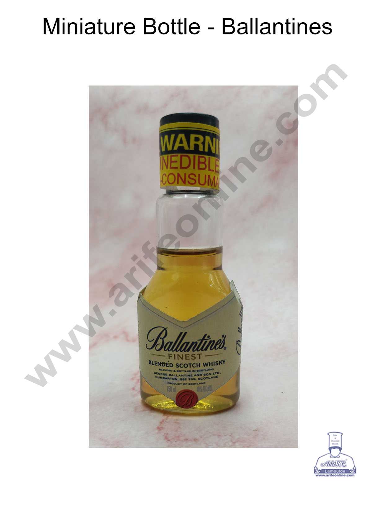 CAKE DECORβ’ Miniature Bottles for Cake Decoration - Ballantines