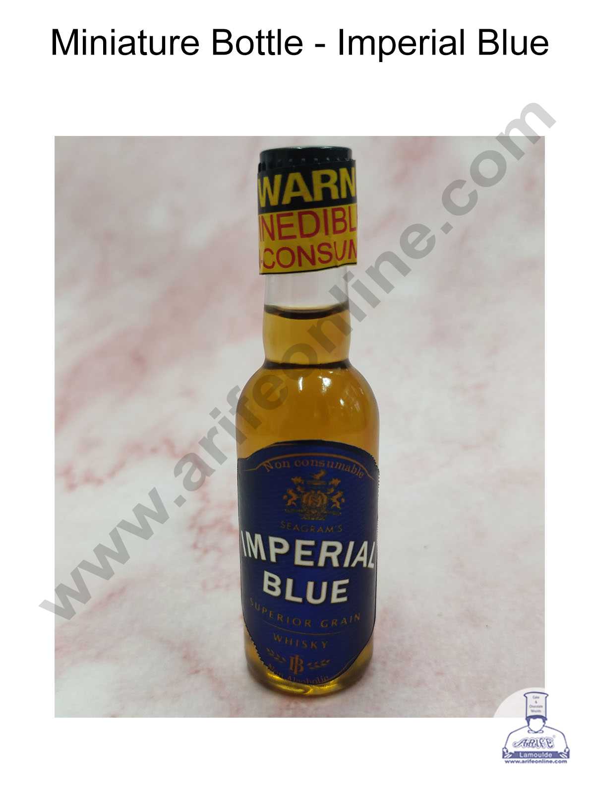 CAKE DECORβ’ Miniature Bottles for Cake Decoration - Imperial Blue