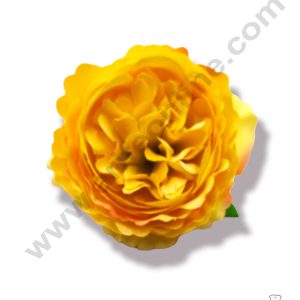 CAKE DECORβ’ New Large Peony Artificial Flower For Cake Decoration β Yellow ( 10 pc pack )
