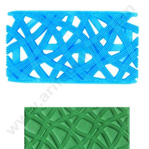 CAKE DECORβ’ Plastic European Style Shape Quilt Mold Embosser Fondant Quilt Mold For Cupcake And Cake Decoration (SBB-9930-17)