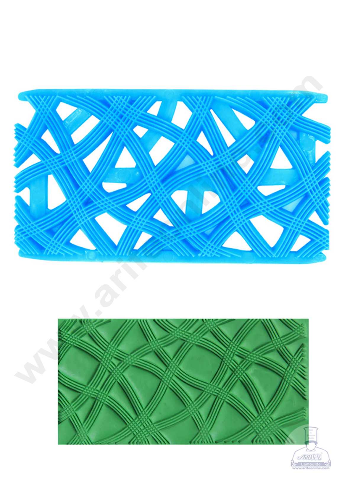 CAKE DECORβ’ Plastic European Style Shape Quilt Mold Embosser Fondant Quilt Mold For Cupcake And Cake Decoration (SBB-9930-17)