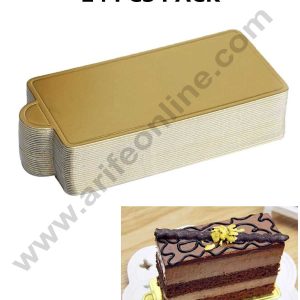 CAKE DECOR™ Rectangle Pastry Base Boards - Gold ( 24 Pcs Pack )