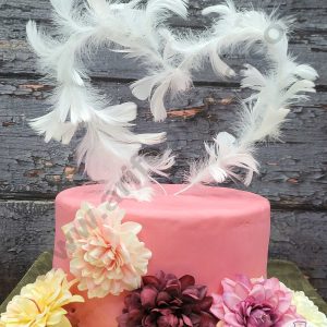 CAKE DECORβ’ Rod Feather Topper For Cake Decorations - White ( 1 pc Pack )