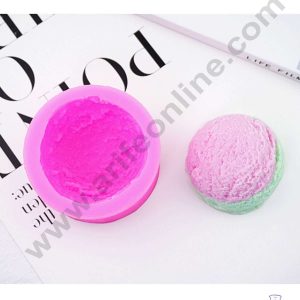 CAKE DECOR™ Silicon 1 Cavity 3D Ice Cream Scoop Shape Silicone Fondant Mold Lollipop Mold Silicon Marzipan Mould SBSP-DYF2477
