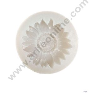 CAKE DECOR™ Silicon 1 Cavity Sunflower Shape Silicone Fondant Mold Marzipan Mould SBSP‐DYF6144