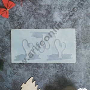 CAKE DECOR™ Silicon 3 in 1 Swan Love Shape Chocolate Garnishing Mould Cake Insert Decoration Mould SBGS-263