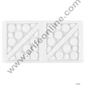 CAKE DECOR™ Silicon 4 in 1 Triangle with Dots Shape Chocolate Garnishing Mould Cake Insert Decoration Mould SBGS-262