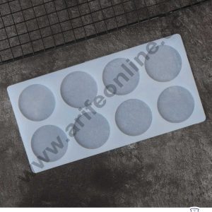 CAKE DECOR™ Silicon 8 in 1 Round Shape Chocolate Garnishing Mould Cake Insert Decoration Mould SBGS-264
