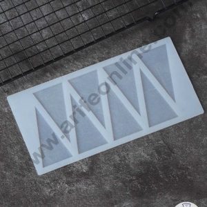 CAKE DECOR™ Silicon 8 in 1 Triangle Shape Chocolate Garnishing Mould Cake Insert Decoration Mould