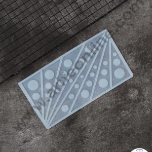 CAKE DECOR™ Silicon 8 in 1 Triangle With Dots Shape Chocolate Garnishing Mould Cake Insert Decoration Mould SBGS-265