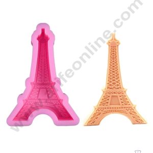 CAKE DECOR™ Silicone 1 Cavity Paris Eiffel Tower Shape Silicon Chocolate Mould Muffin Mould