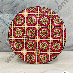 CAKE DECOR™ Traditional Design Round Drum Cake Board Cake Base - Design 1 - 16 Inch