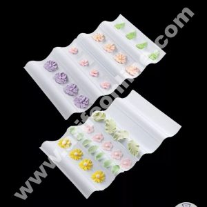 Cake Decor 2 Pcs Set Wave Flower Former Set To Dry Cake Decoration Flowers Leaves for Fondant Cake Decorating Tools