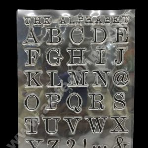 CAKE DECOR™ 1pc Silicone Uppercase Alphabet With Special Characters Scrapbook Diy Rubber Stamp Clear Stamp Transparent Stamp Handmade Card Stamp