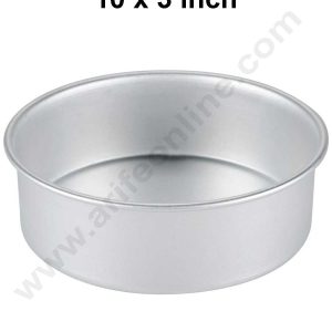 CAKE DECORβ’ 1pcs 10 in x 3 in Round Aluminum Cake Mould Thali