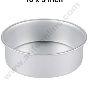CAKE DECORβ’ 1pcs 16 in x 3 in Round Aluminum Cake Mould Thali