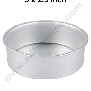 CAKE DECORβ’ 1pcs 9 in x 2.5 in Round Aluminum Cake Mould Thali