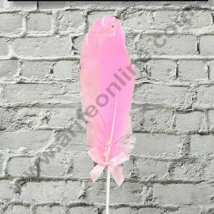 CAKE DECOR™ 1pcs Pink Feather Topper For Cake Decoration( SB-FEATHER-350-Pink )
