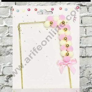 CAKE DECOR™ 1pcs Pink Frame Topper For Cake Decoration( SB-TOPPER-304-Pink )