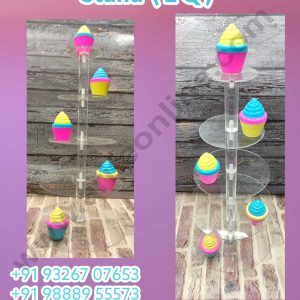 CAKE DECOR™ 5 Tier EQ Acrylic Round Cupcake Stand (SBCS-5Tier-EQ)