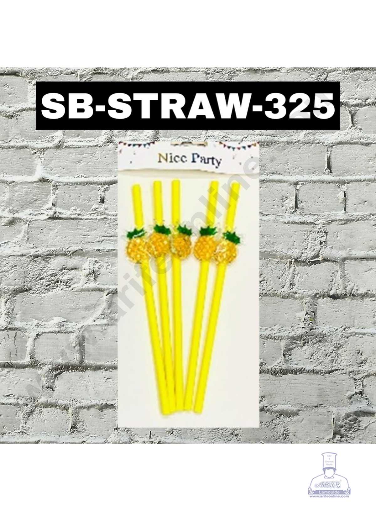 CAKE DECORβ’ 5pcs Pineapple Straw Topper For Cake Decoration( SB-STRAW-325-Pineapple )