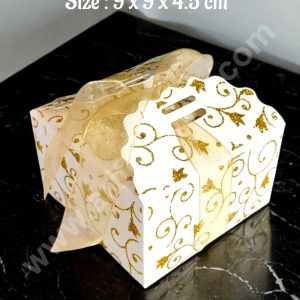 CAKE DECOR™ Goodie Bag For Hampers | Chocolate Box Hamper Box 10 Pcs Pack - Cream SBL-2009-Cr