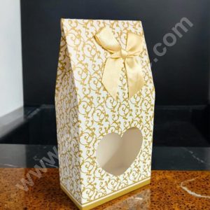 CAKE DECOR™ Goodie Bag For Hampers | Chocolate Box Hamper Box 10 Pcs Pack - Gold SBGB-03