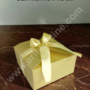CAKE DECOR™ Goodie Bag For Hampers | Chocolate Box Hamper Box 10 Pcs Pack - Gold SBGB-2004-G