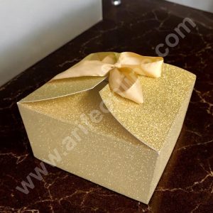 CAKE DECOR™ Goodie Bag For Hampers | Chocolate Box Hamper Box 10 Pcs Pack - Gold SBGB-24-G