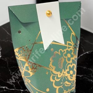 CAKE DECOR™ Goodie Bag For Hampers | Chocolate Box Hamper Box 10 Pcs Pack - Green SBGB-65-G