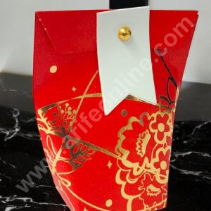 CAKE DECOR™ Goodie Bag For Hampers | Chocolate Box Hamper Box 10 Pcs Pack - Red SBGB-65-R