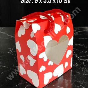 CAKE DECOR™ Goodie Bag For Hampers | Chocolate Box Hamper Box 10 Pcs Pack - Red SBLL-2026