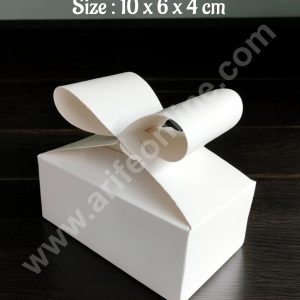 CAKE DECOR™ Goodie Bag For Hampers | Chocolate Box Hamper Box 10 Pcs Pack - White SBGB-42-W