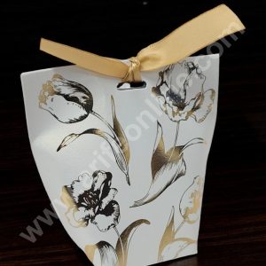 CAKE DECOR™ Goodie Bag For Hampers | Chocolate Box Hamper Box 10 Pcs Pack - White SBGB-77-W