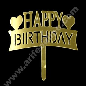 CAKE DECOR™ Happy Birthday Acrylic Cake Topper