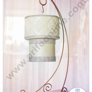 Cake Decor Chandelier Cake Stand Metal Cake Display Stand Golden 2 Tier