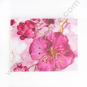 12 Cavity Floral Traditional Design Sliding Chocolate Box Without Cavity - Purple  ( 1 Pc ) - CAKE DECOR™