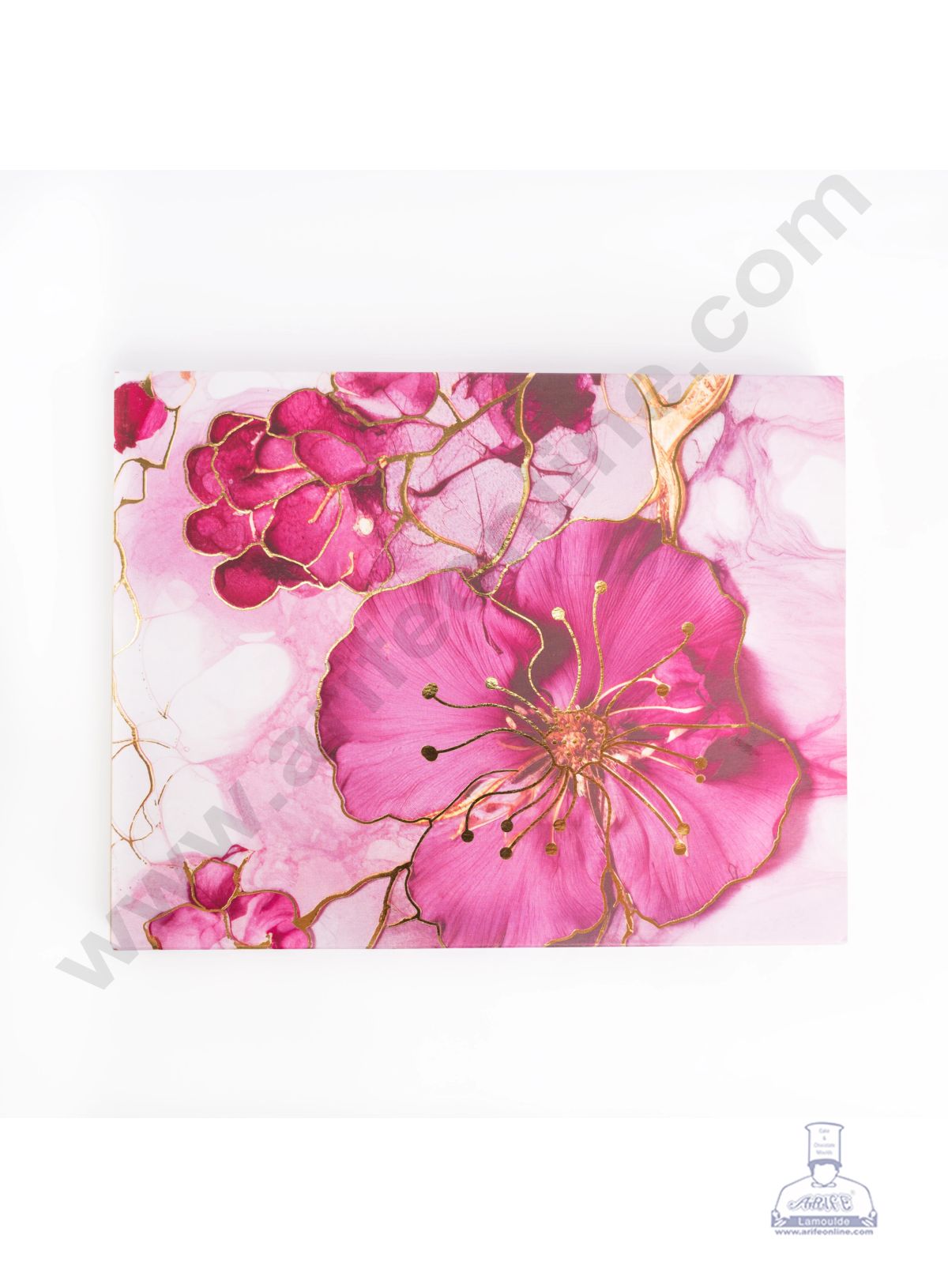 12 Cavity Floral Traditional Design Sliding Chocolate Box Without Cavity - Purple ( 1 Pc ) - CAKE DECORβ’