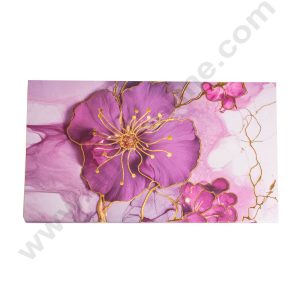 18 Cavity Floral Traditional Design Sliding Chocolate Box Without Cavity - Purple  ( 1 Pc ) - CAKE DECOR™