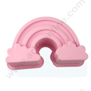 Cake Decor 1 Cavity Cloud Rainbow Shape Silicon Cake Mould SBSM-425